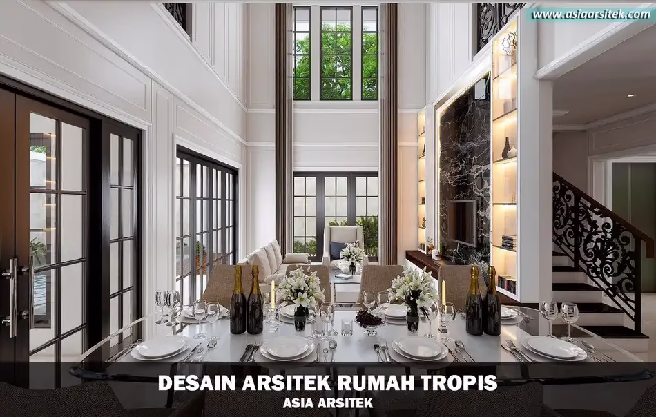 desain rumah mewah tropis