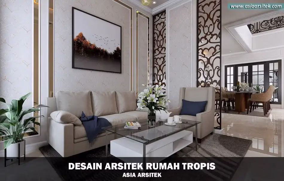 desain rumah mewah tropis