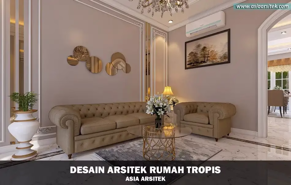 desain rumah tropis 2 lantai
