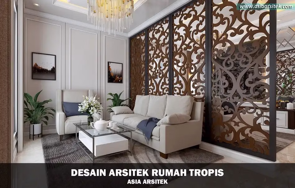 desain rumah tropis 2 lantai