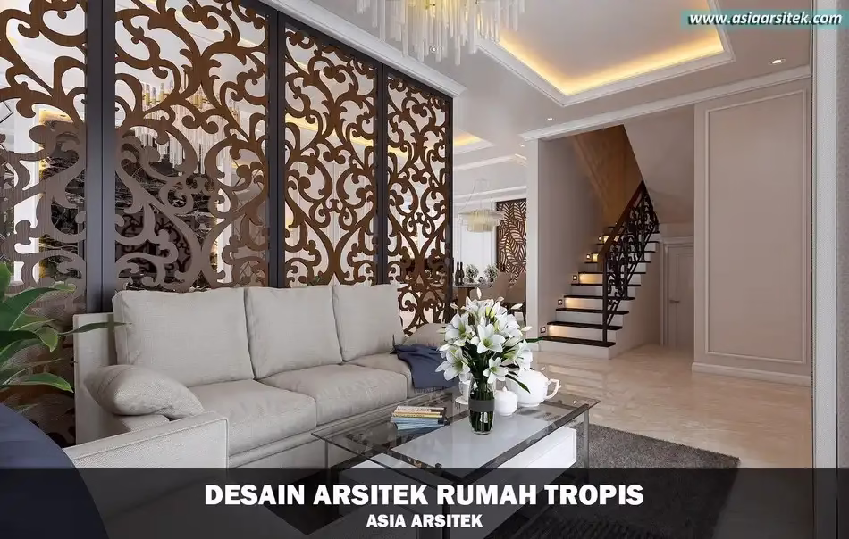 desain rumah tropis 2 lantai