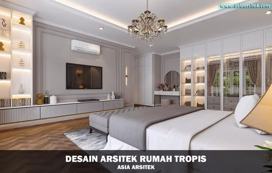 desain rumah tropis 2 lantai