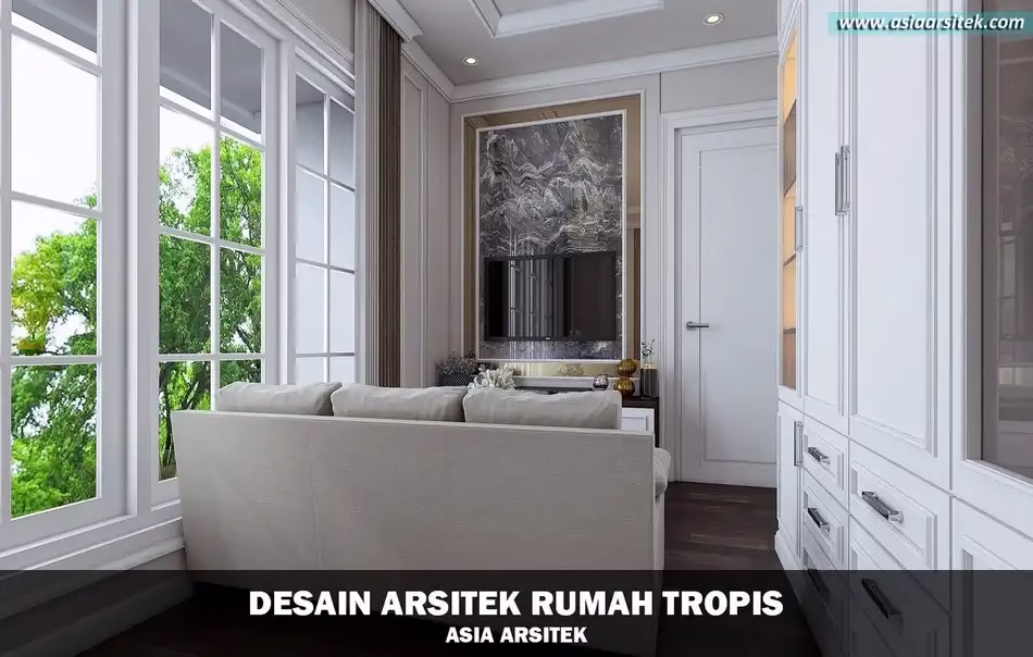 desain rumah tropis 2 lantai