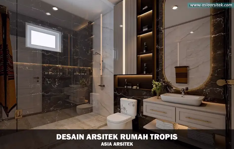 desain rumah tropis 2 lantai