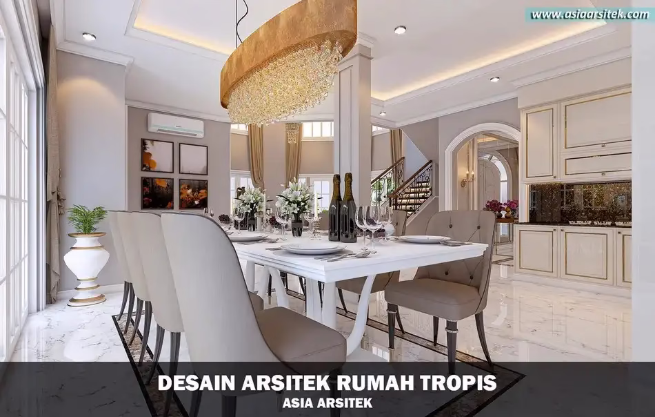 desain rumah tropis 2 lantai