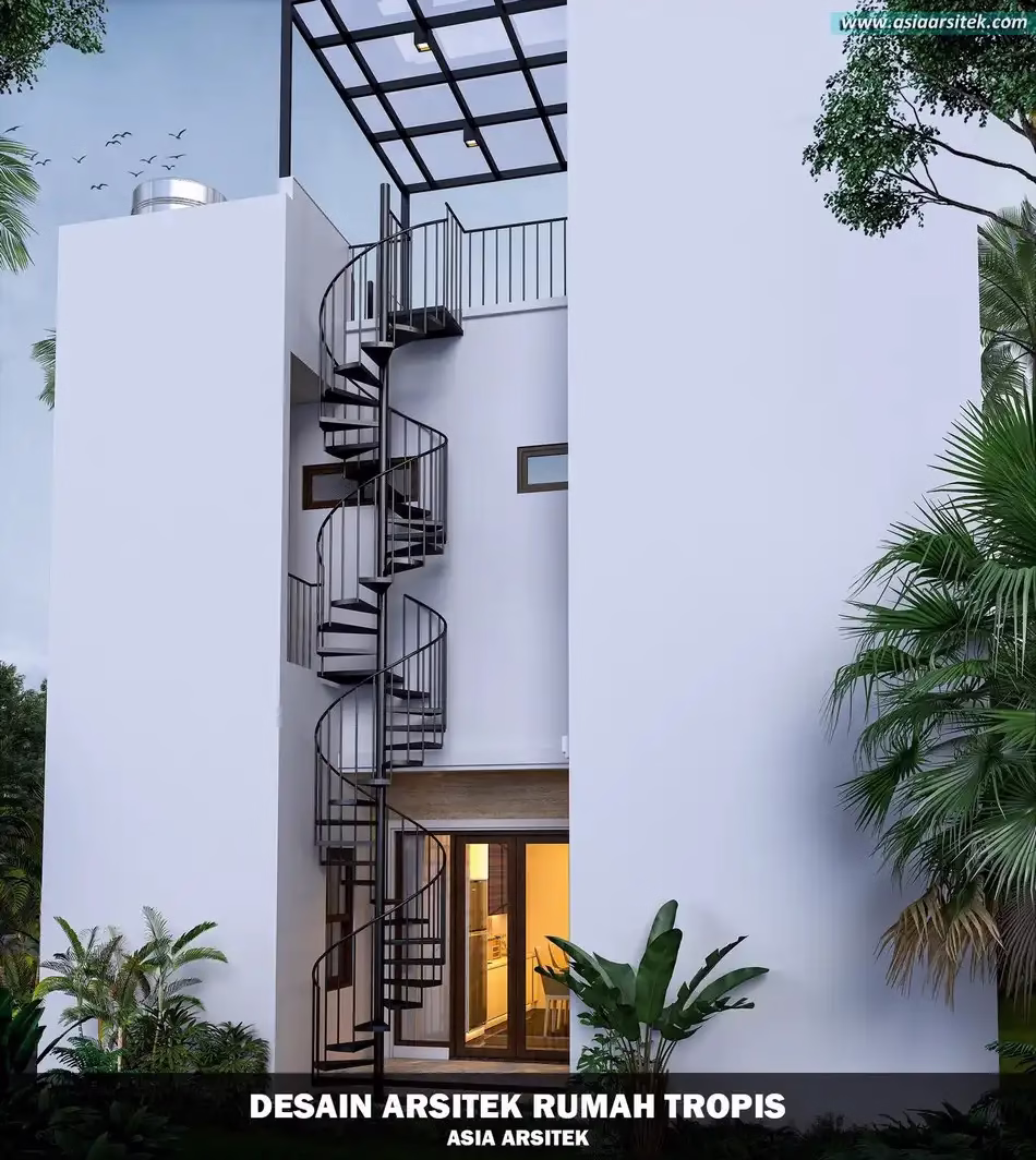 desain rumah tropis modern Bogor