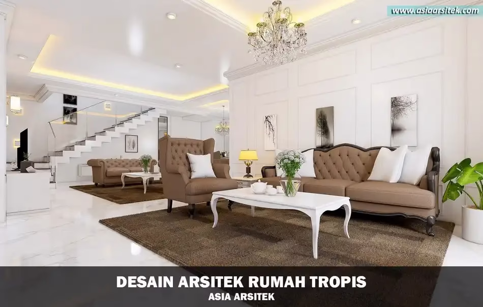 rumah mewah tropis 2 lantai di Bandung