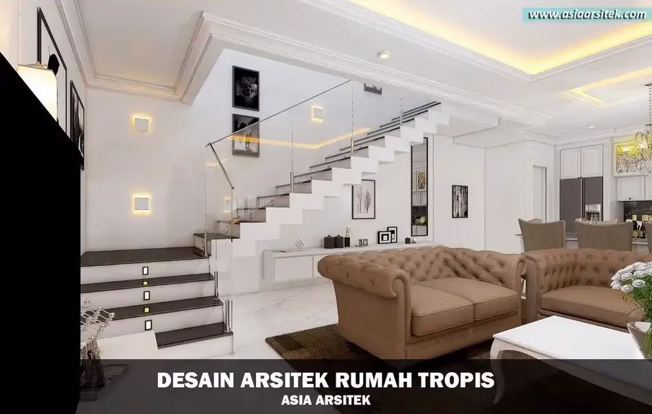 rumah mewah tropis 2 lantai di Bandung
