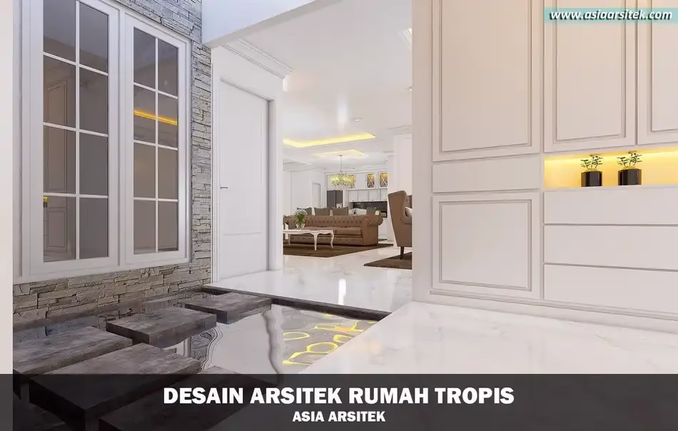 rumah mewah tropis 2 lantai di Bandung