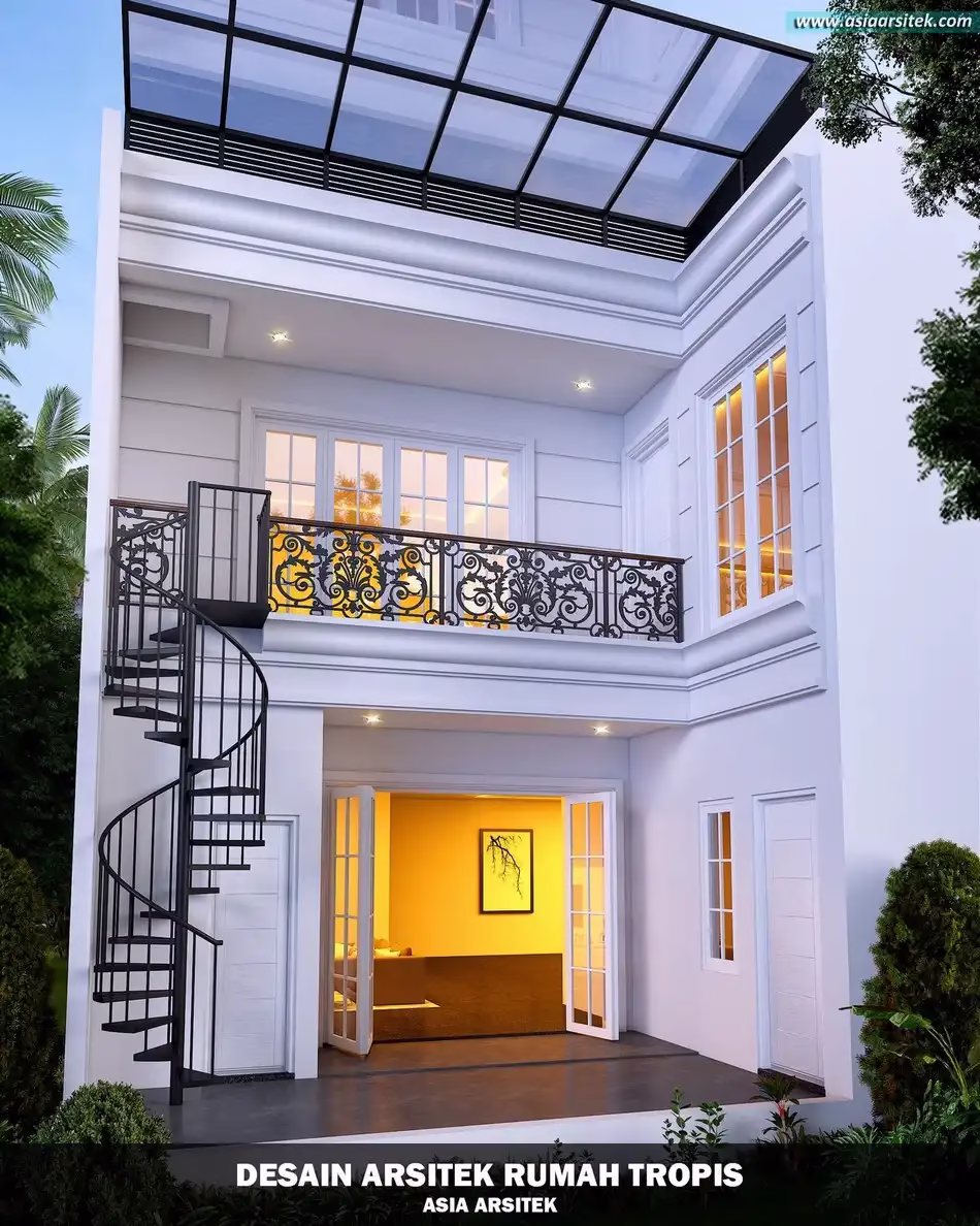 rumah mewah tropis 2 lantai di PIK Jakarta Utara