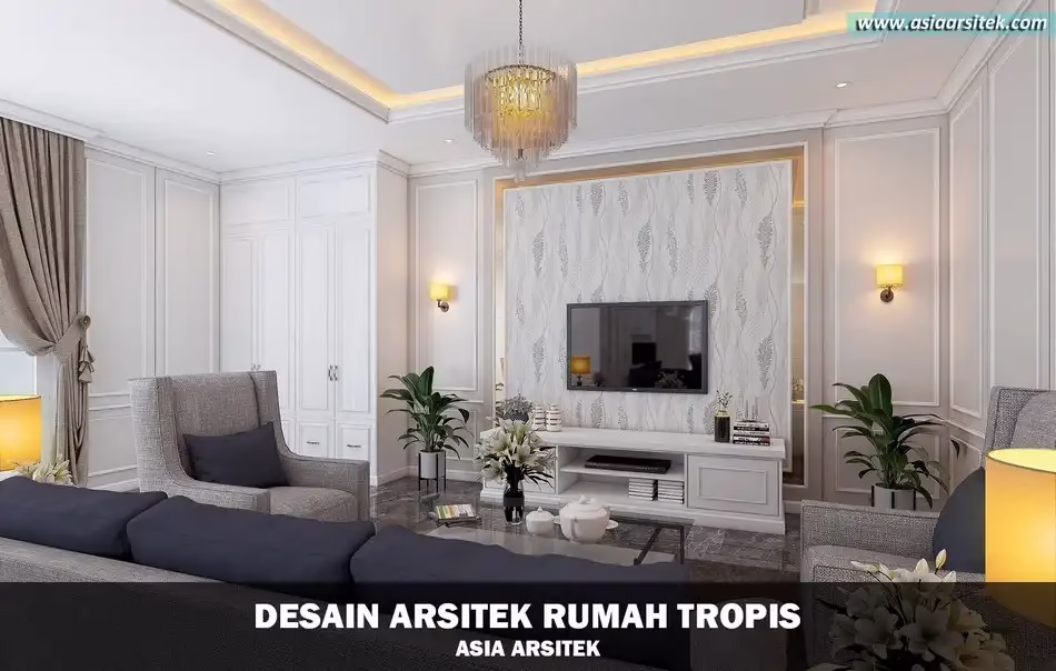 rumah mewah tropis 2 lantai di PIK Jakarta Utara