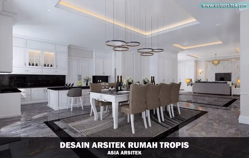 rumah mewah tropis 2 lantai di PIK Jakarta Utara