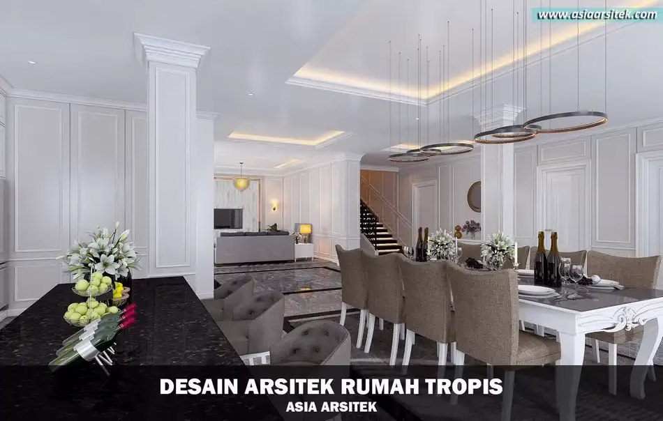 rumah mewah tropis 2 lantai di PIK Jakarta Utara