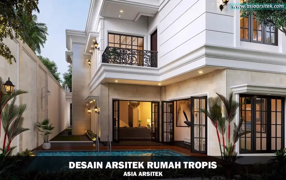 rumah tropis 2 lantai di Sukabumi