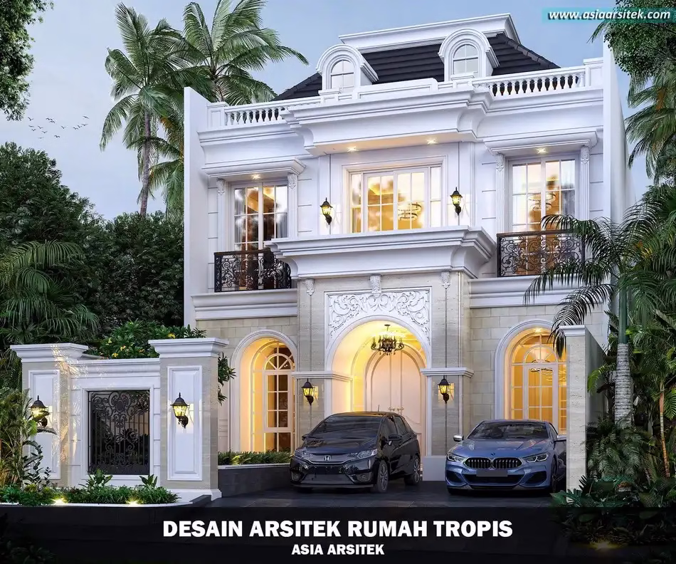 rumah tropis 3 lantai jakarta pusat