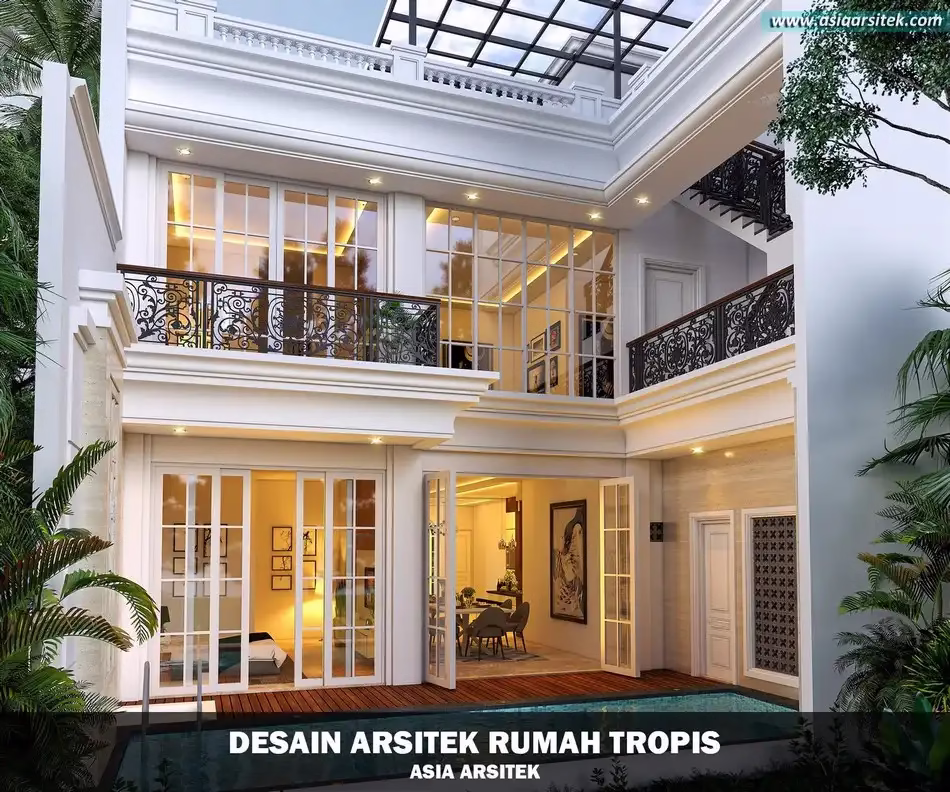 rumah tropis 3 lantai jakarta pusat