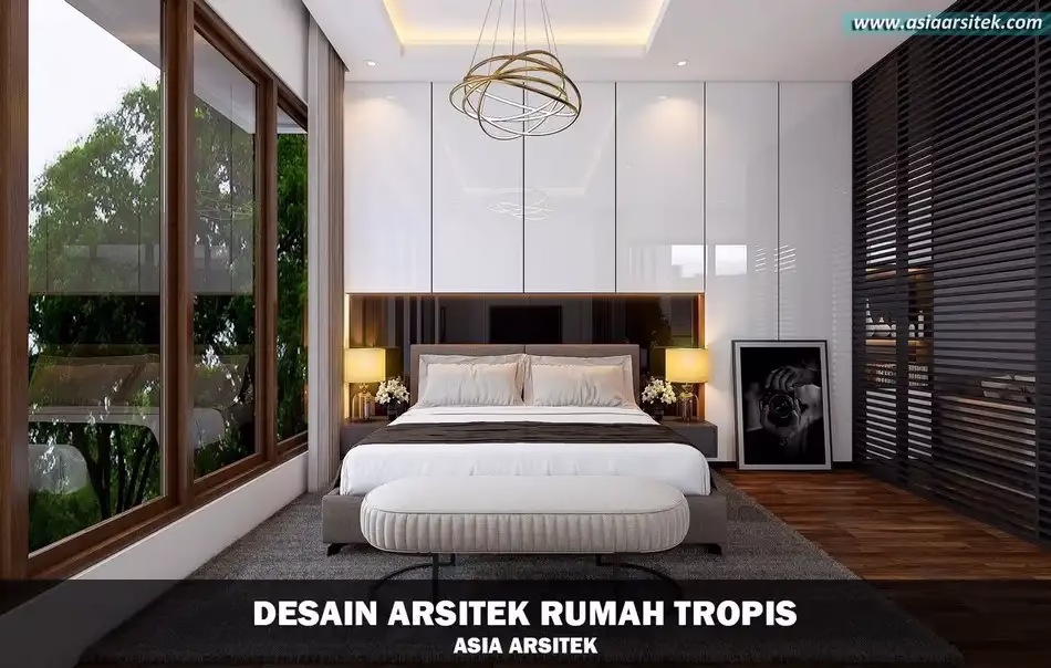 rumah tropis modern 2 lantai di Bandar Lampung