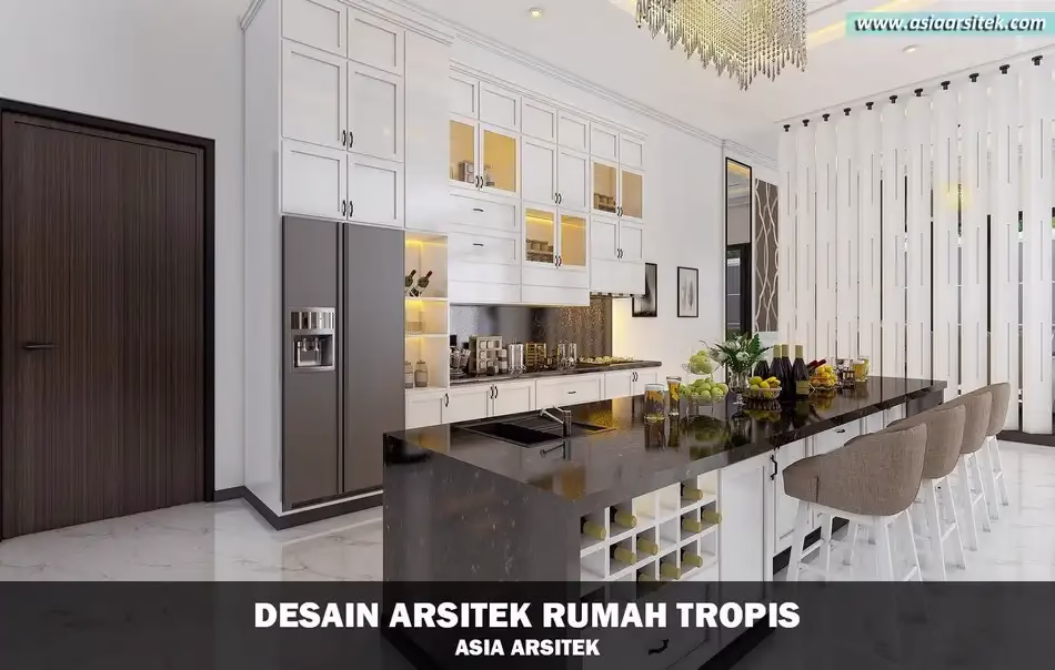 rumah tropis modern 2 lantai di Kembangan