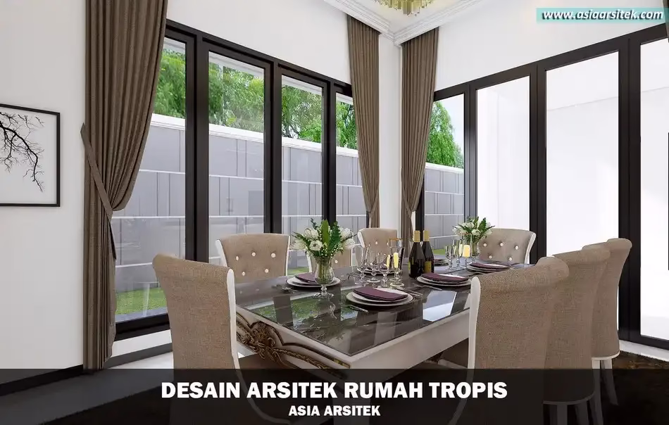 rumah tropis modern 2 lantai di Kembangan