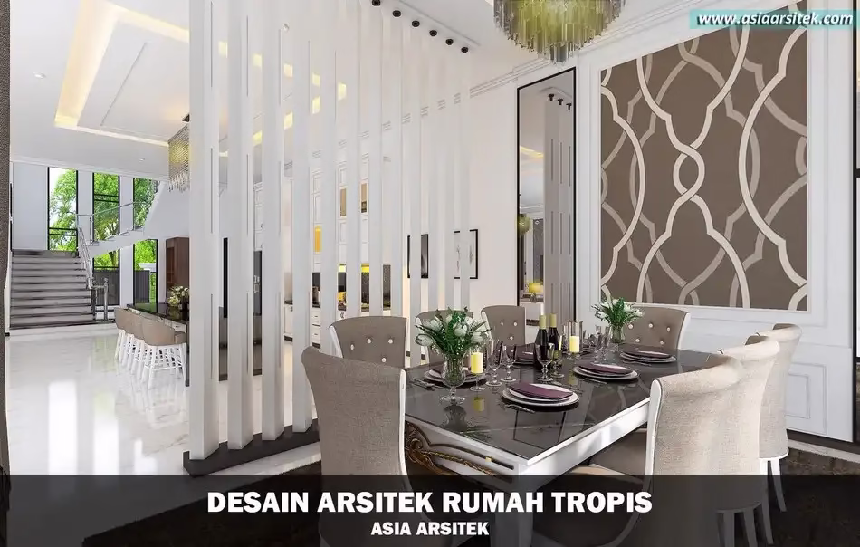 rumah tropis modern 2 lantai di Kembangan