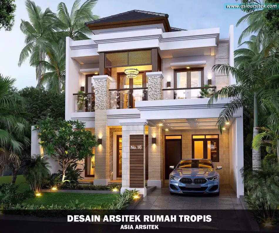 rumah tropis modern bali karawaci