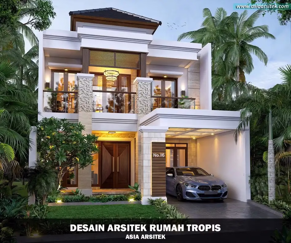 rumah tropis modern bali karawaci
