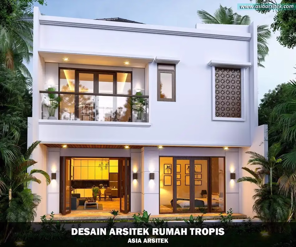 rumah tropis modern bali karawaci