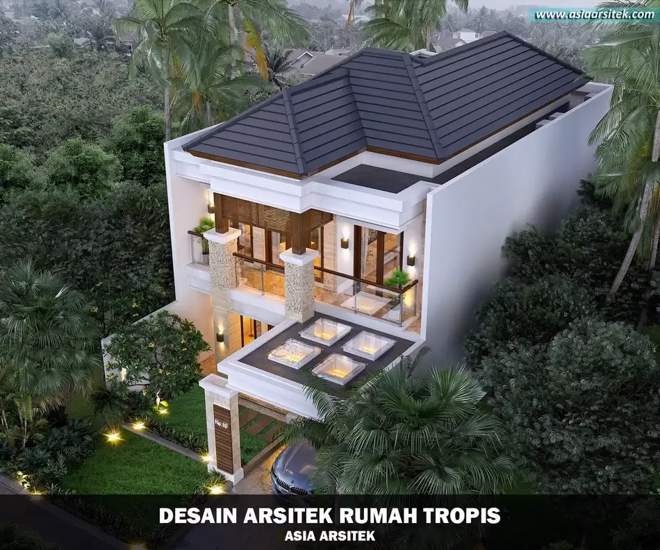 rumah tropis modern bali karawaci