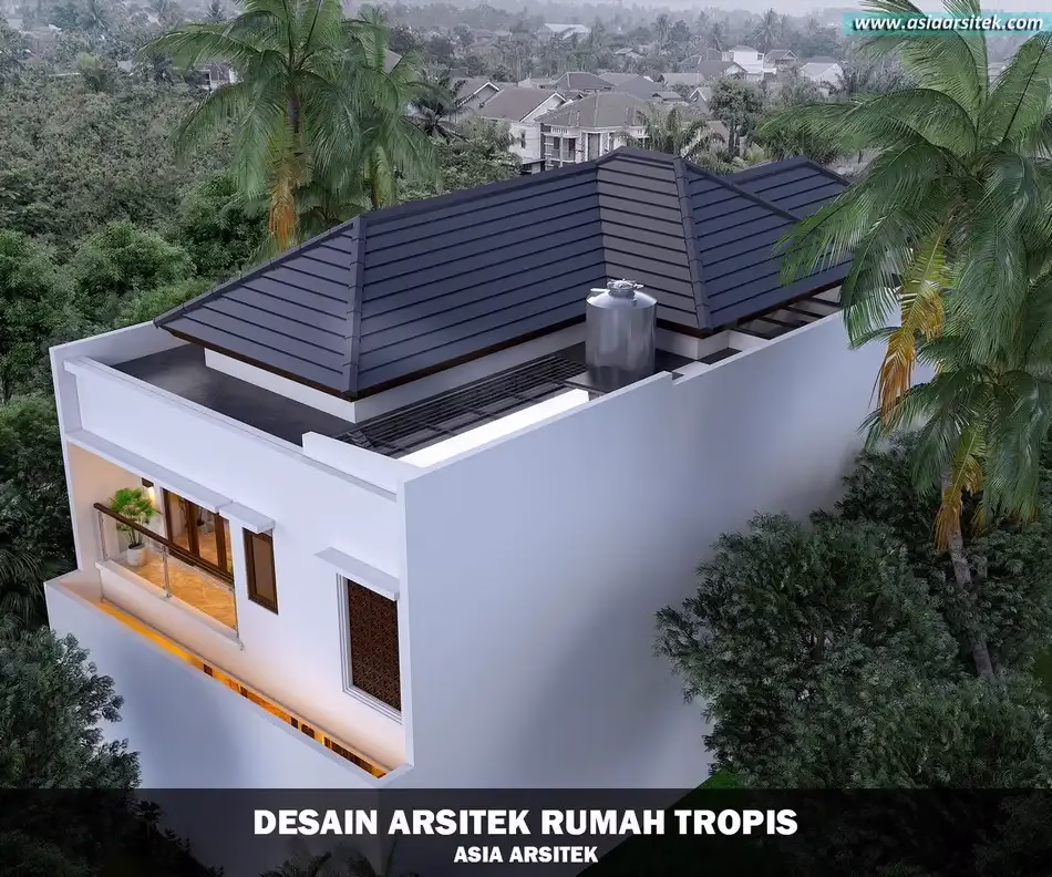 rumah tropis modern bali karawaci