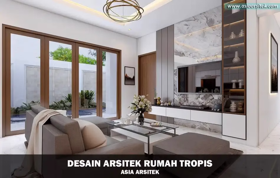 rumah tropis modern serang