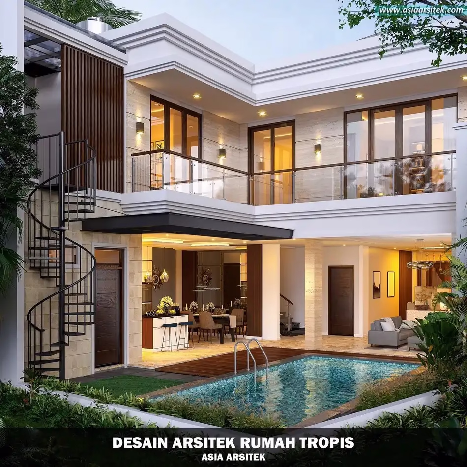 rumah tropis modern serpong
