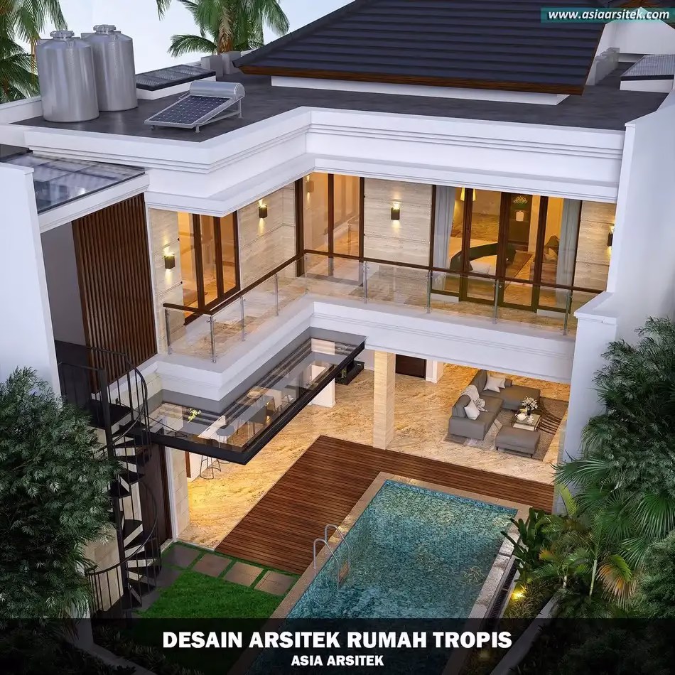 rumah tropis modern serpong