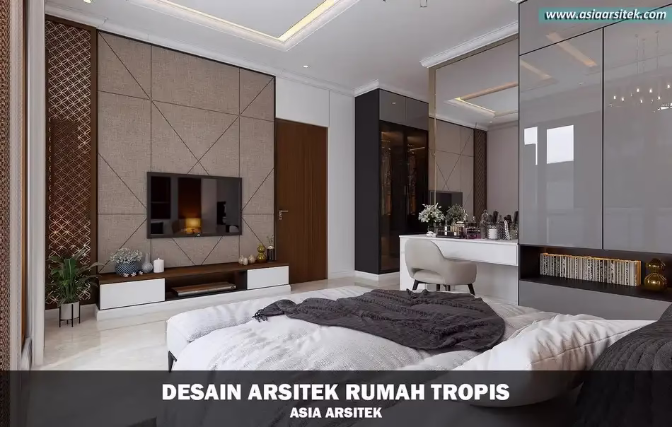 rumah tropis modern serpong
