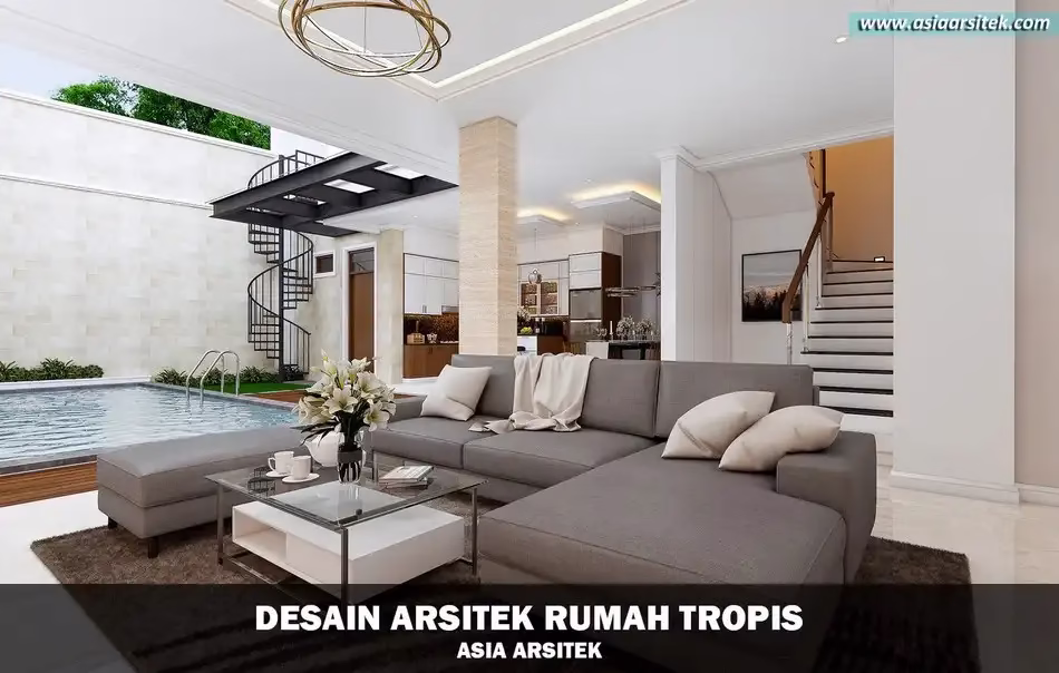 rumah tropis modern serpong