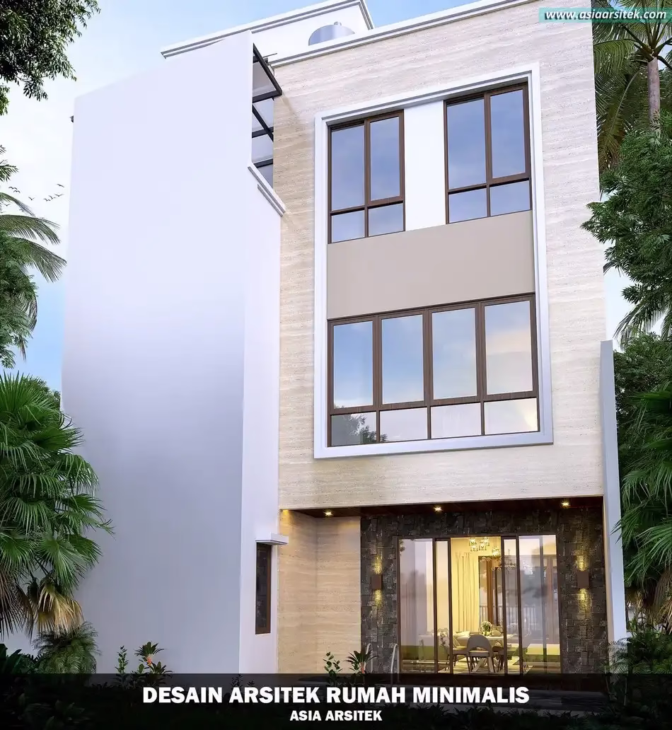 Arsitek Desain Rumah Minimalis Modern 3 Lantai di Tarakan Kalimantan Utara
