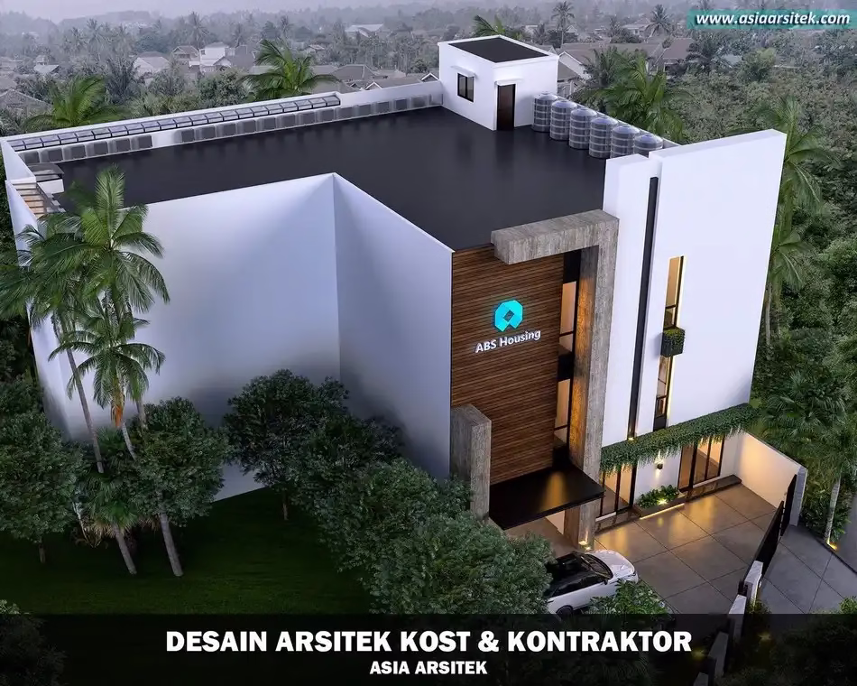 Desain Rumah Kost Ultra Modern 3 Lantai Jakarta