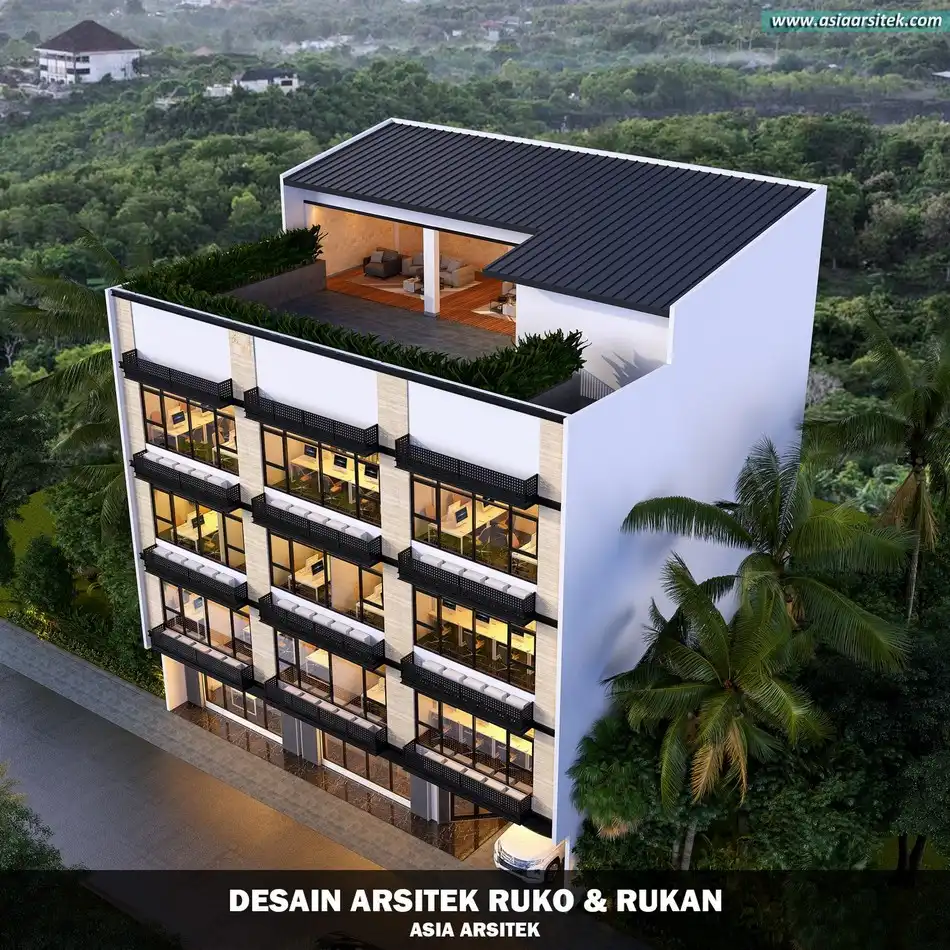 Desain Kantor 5 Lantai Gambir