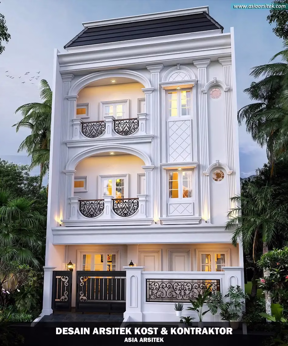 Desain Kos 4 Lantai Grogol Petamburan