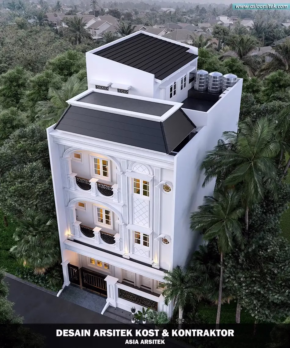 Desain Kos 4 Lantai Grogol Petamburan