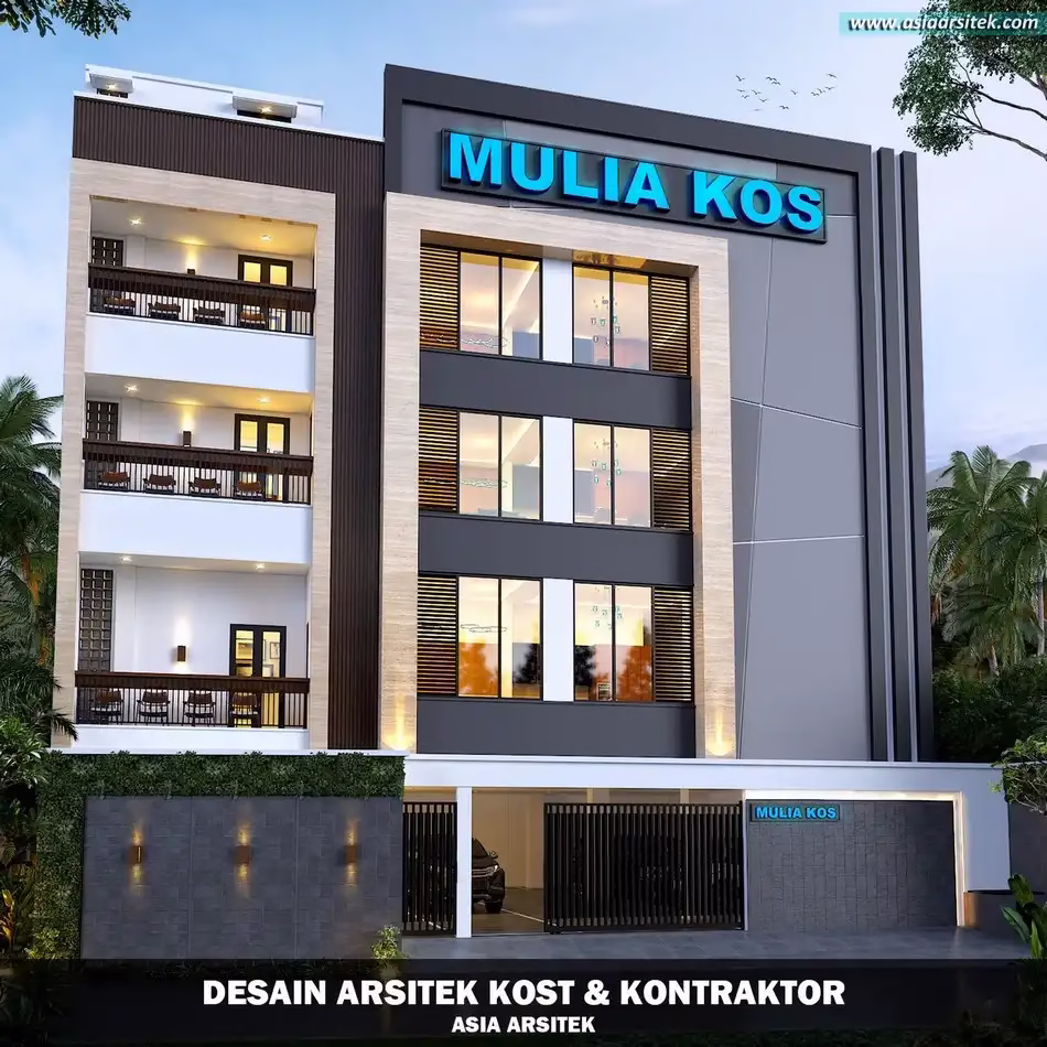 Desain Kos 4 Lantai Pagedangan Tangerang
