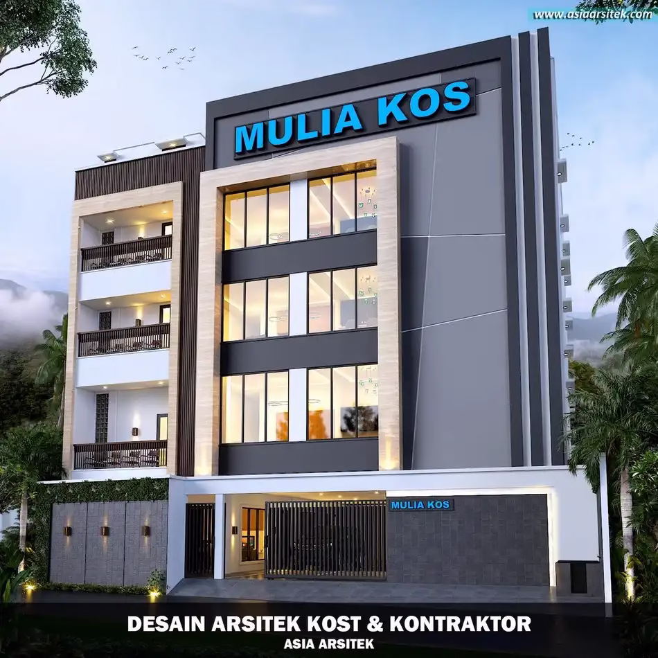 Desain Kos 4 Lantai Pagedangan Tangerang