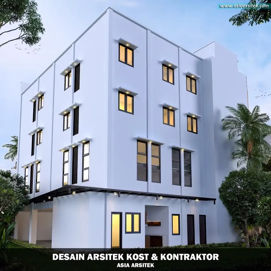 Desain Kos 4 Lantai Pagedangan Tangerang