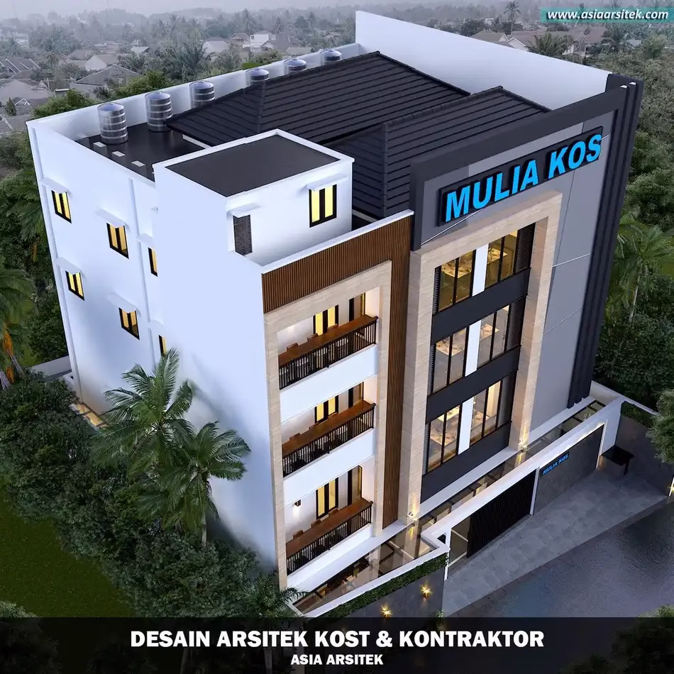 Desain Kos 4 Lantai Pagedangan Tangerang