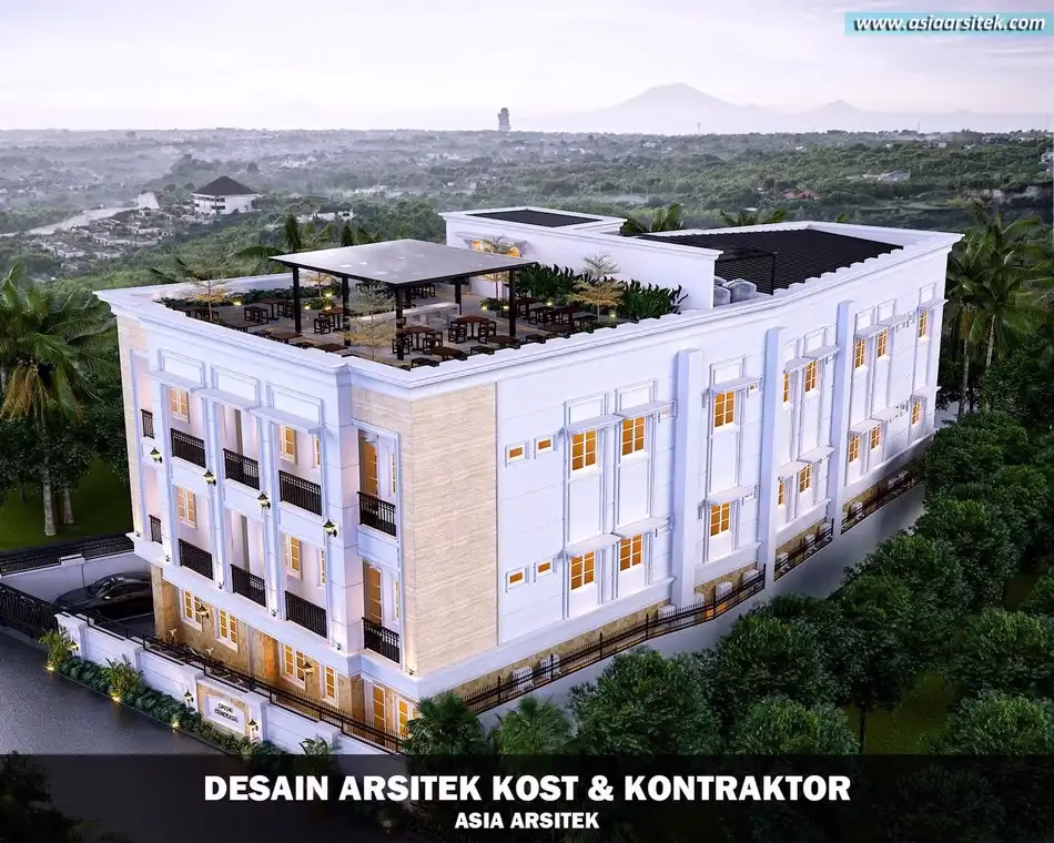 Desain Kosan 3 Lantai Mewah di Padang