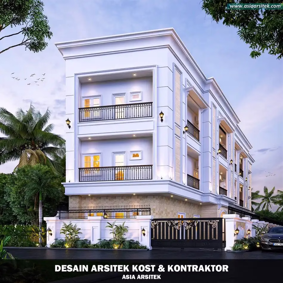 Desain Kosan 3 Lantai Mewah di Padang