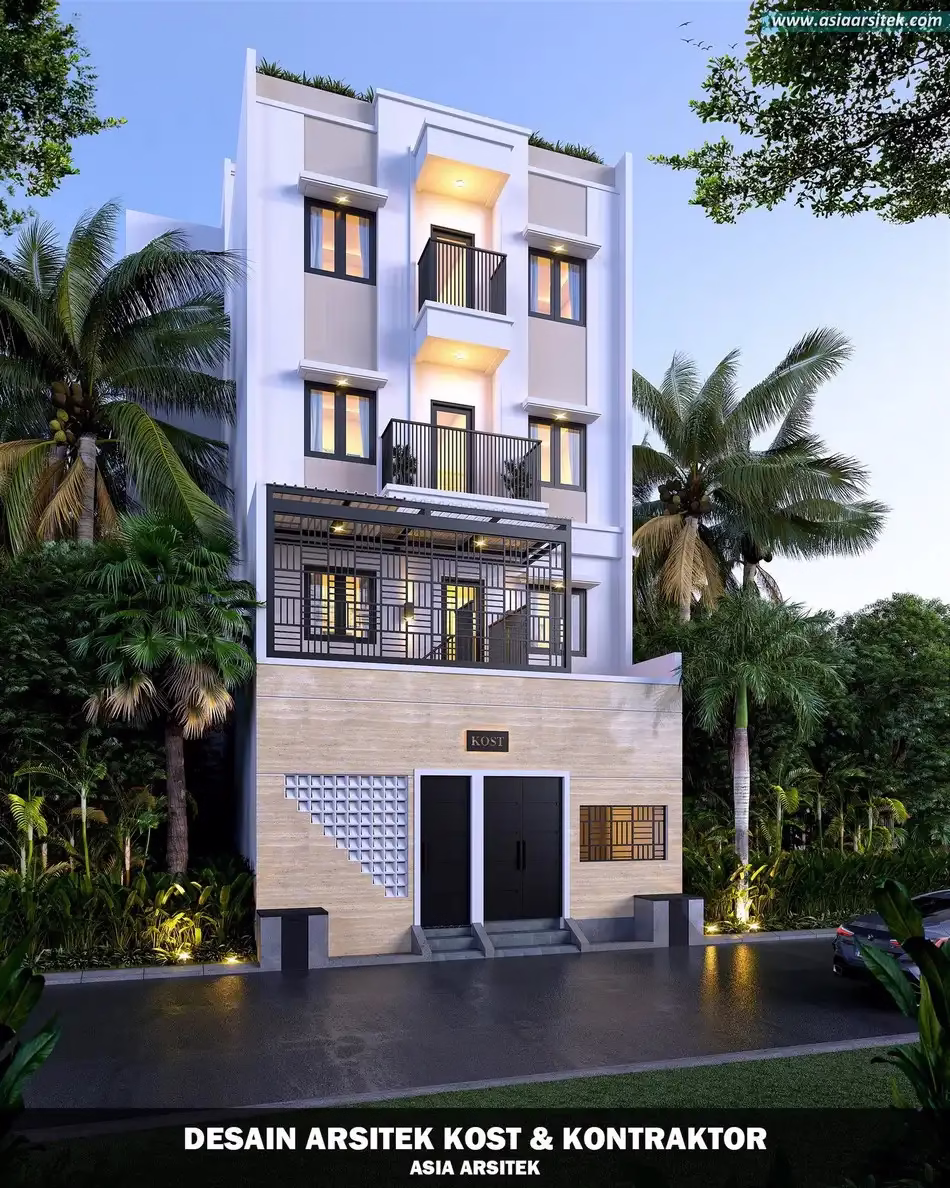 Desain Kosan 4 Lantai Menteng Jakarta