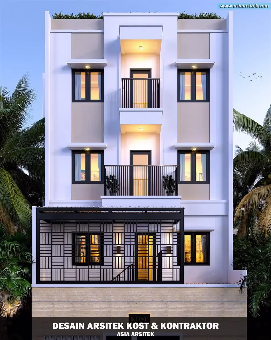 Desain Kosan 4 Lantai Menteng Jakarta