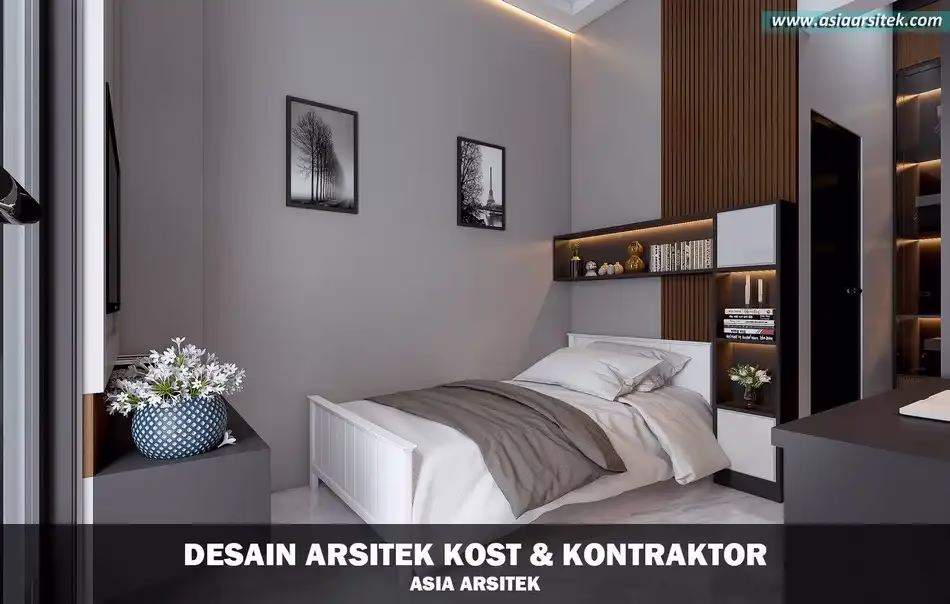Desain Kost 3 Lantai di Ciampea Bogor