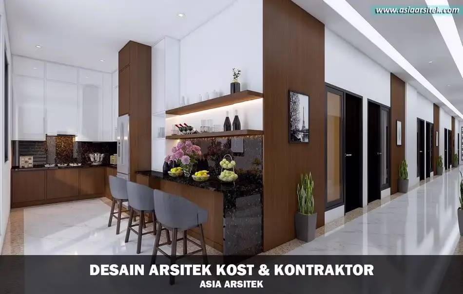 Desain Kost 3 Lantai di Ciampea Bogor