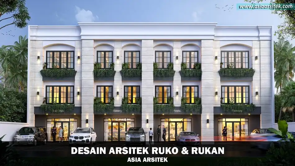 Desain Ruko Mediterania Jatiasih